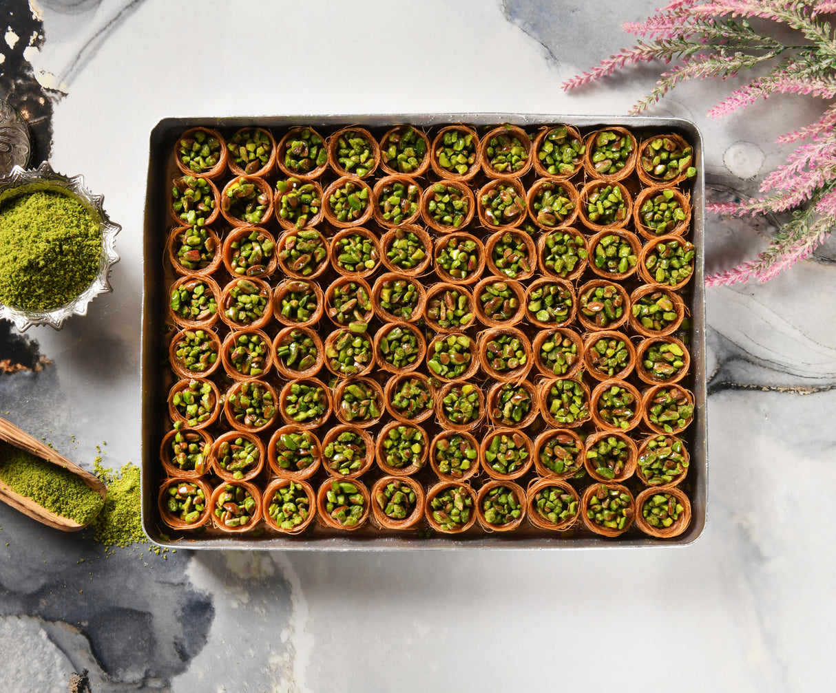 Asi | Bird's Eye Pistachio Kadayif Tray - TryAladdin