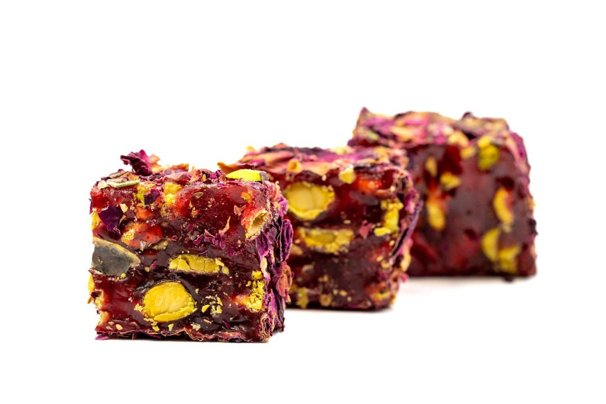 Eyup Sultan Turkish Delight Pistachio Pomegranate Wick with Rose Petals - The Indispensable Dessert - TryAladdin