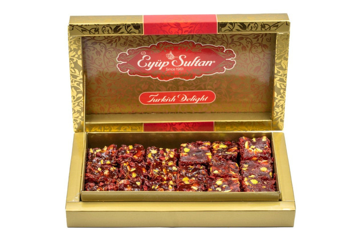 Eyup Sultan Turkish Delight Pistachio Pomegranate Wick with Zeresk Grapes - Indispensable Dessert - TryAladdin