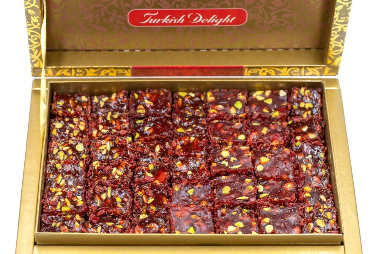 Eyup Sultan Turkish Delight Pistachio Pomegranate Wick with Zeresk Grapes - Indispensable Dessert - TryAladdin