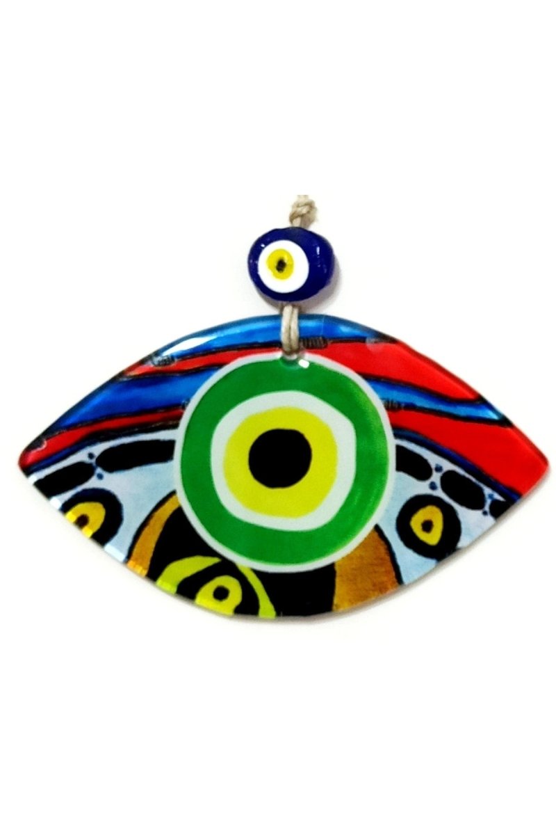 Green Eye Model Fusion Glass Wall Ornament - TryAladdin