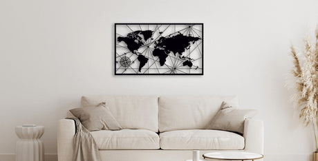 NR Dizayn | World Map Metal Wall Art - TryAladdin