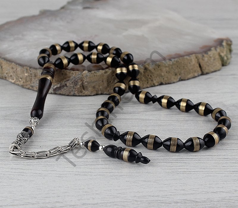 Tesbihevim | Kuka Wood Tasbih with Silver Tassel - TryAladdin